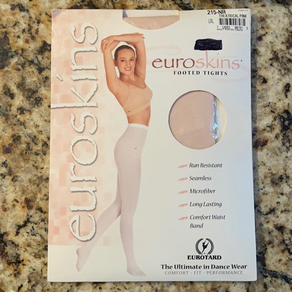 New Euroskins adult pink footed tights